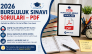 2026 Bursluluk Sınavı Soruları-PDF