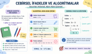 6.Sınıf Cebirsel İfadeler içeren Algoritmaları Yorumlayabilme
